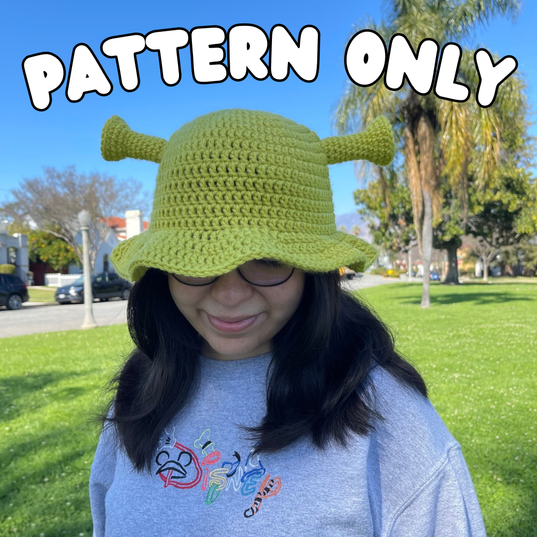 Crochet Shrek Bucket Hat PATTERN