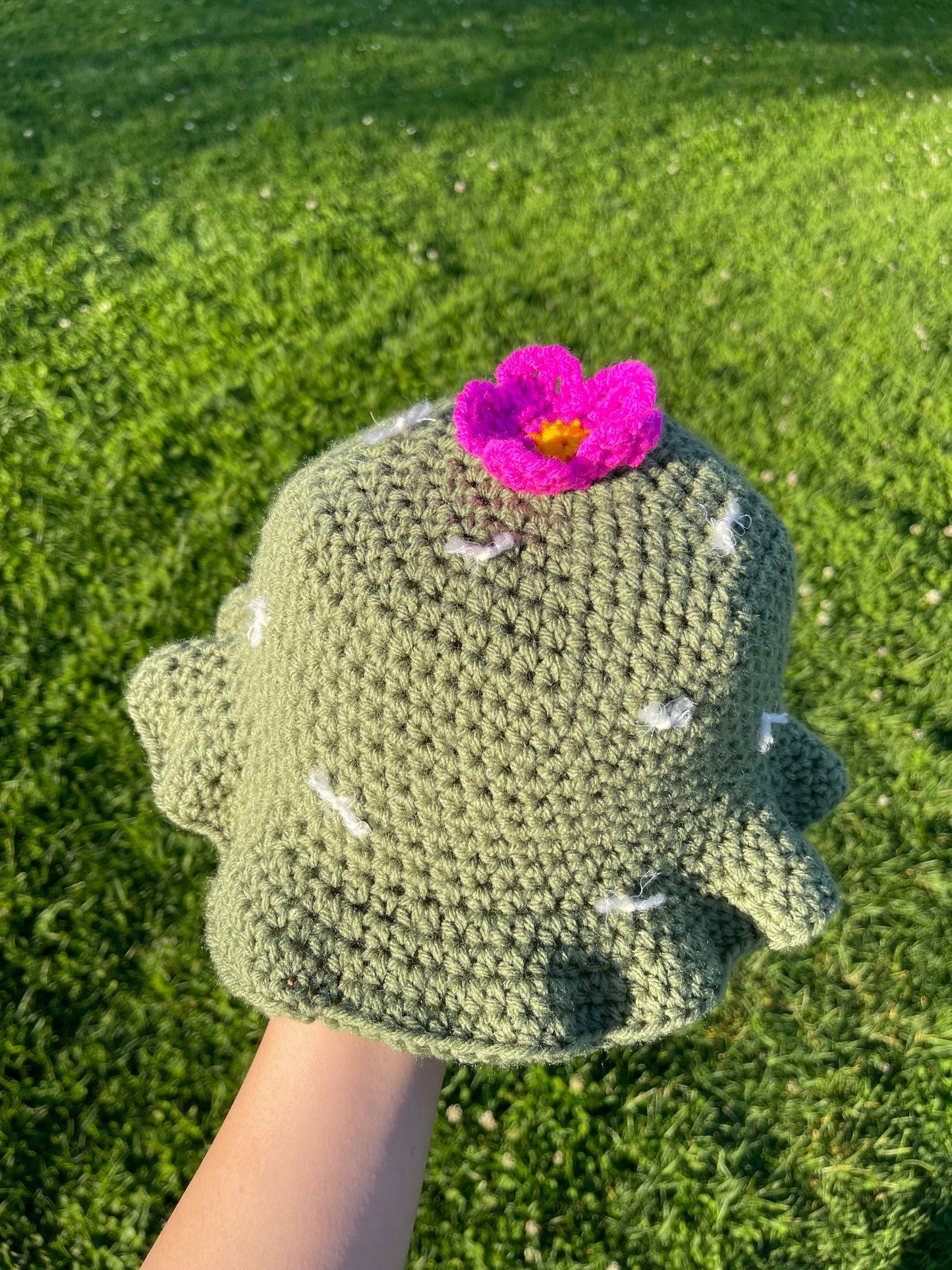 Crochet Cactus Bucket Hat