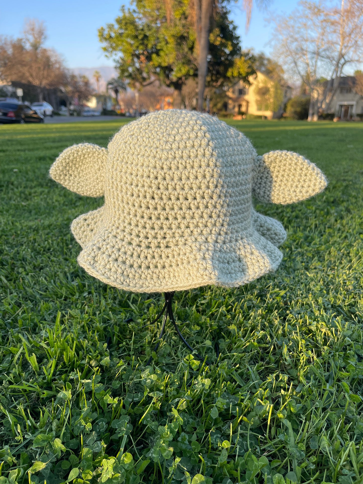 Crochet Yoda Bucket Hat