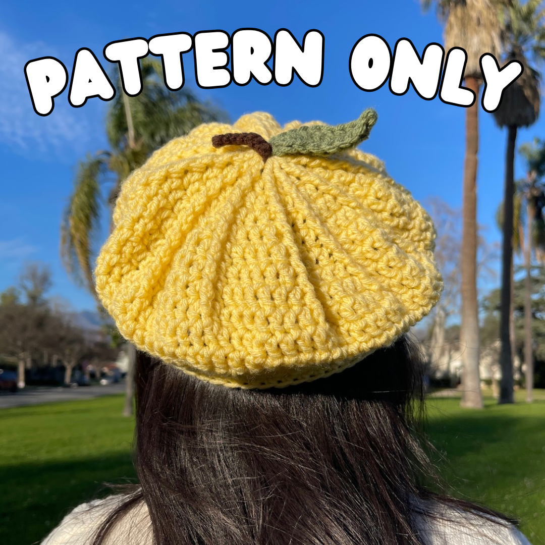 Crochet Lemon Beret PATTERN