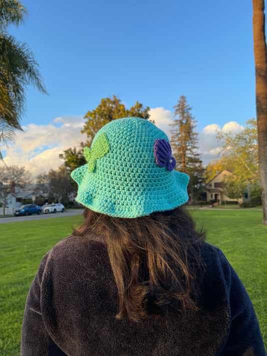 Crochet The Little Mermaid Bucket Hat