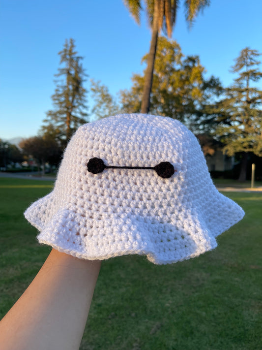 Crochet Baymax Bucket Hat