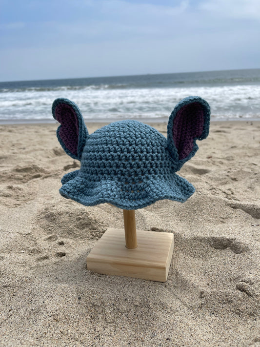 Crochet Stitch Bucket Hat (Baby Size)