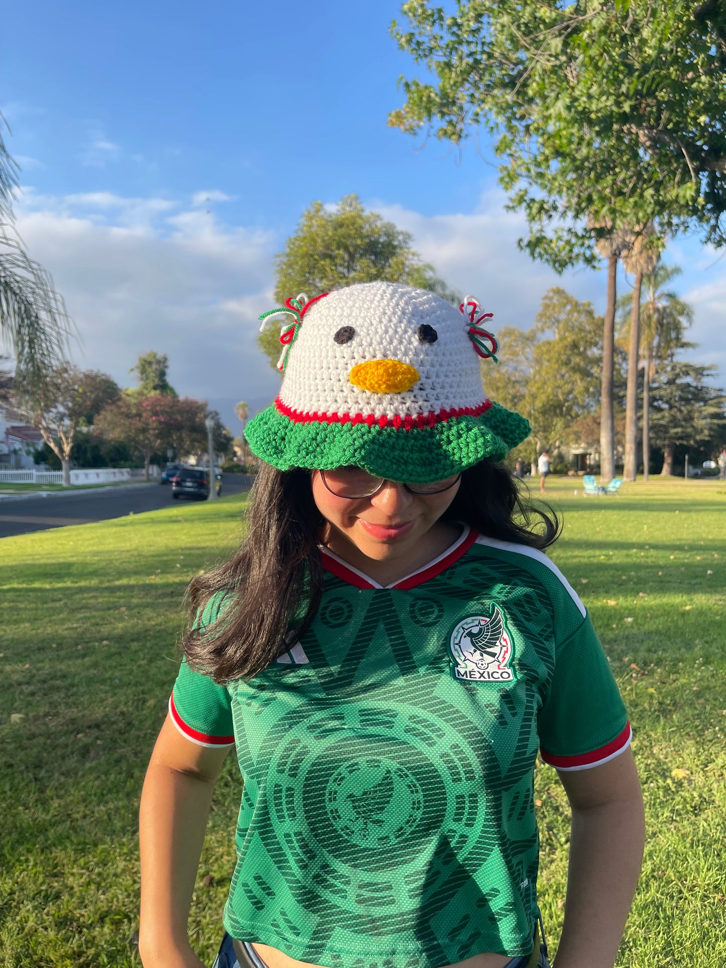 Crochet Mexican Patito Bucket Hat