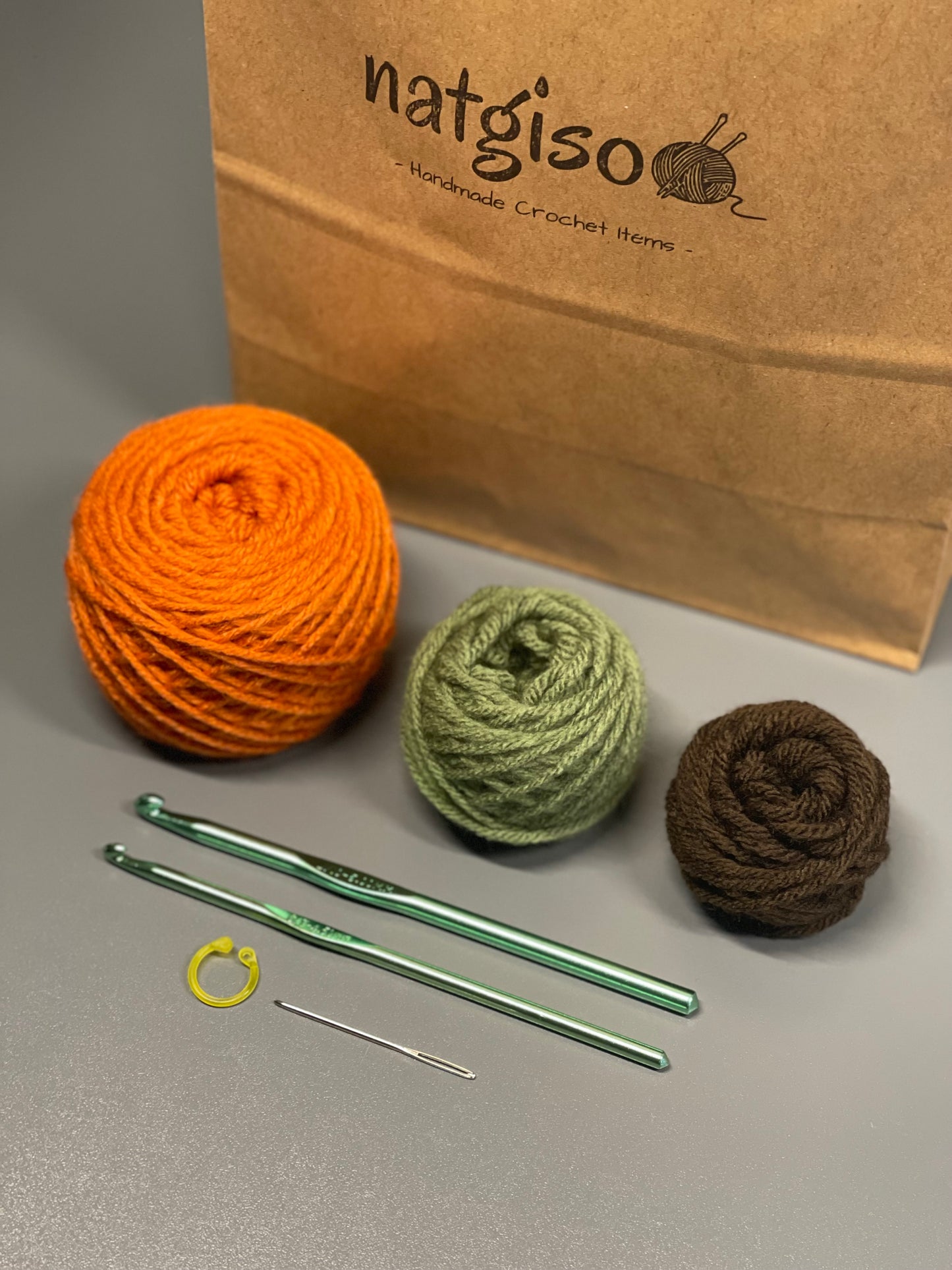 Crochet Pumpkin Kit (Baby Size)