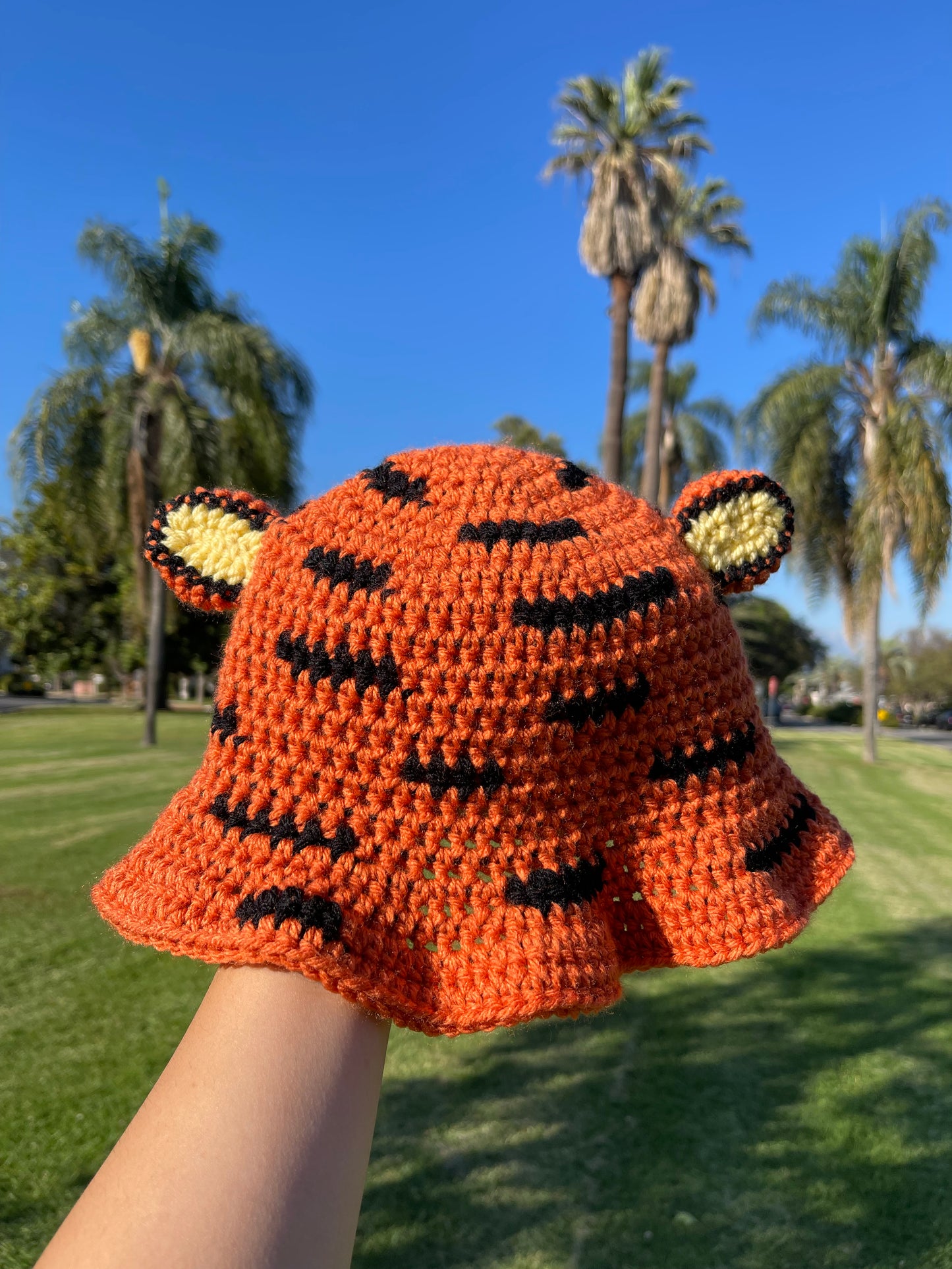 Crochet Tigger Bucket Hat