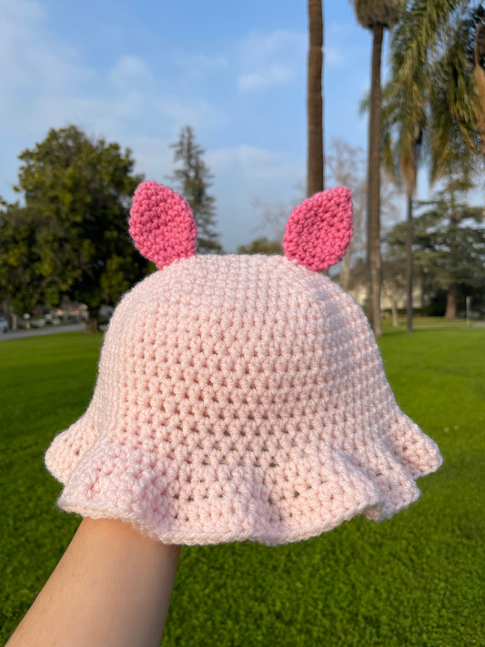 Crochet Piglet Bucket Hat