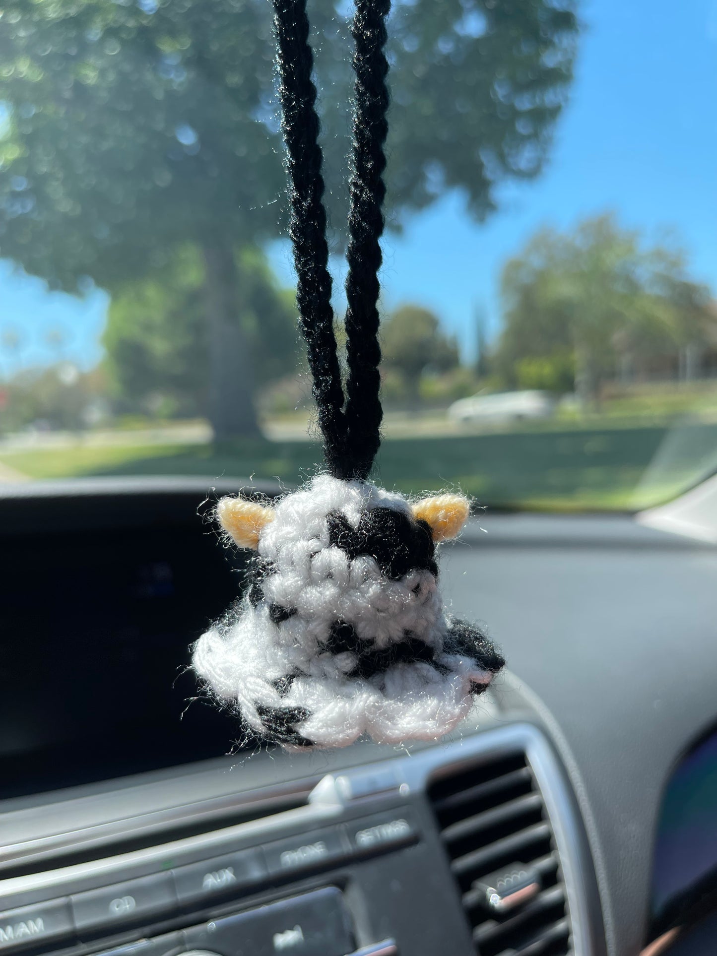 Crochet Cow Charm