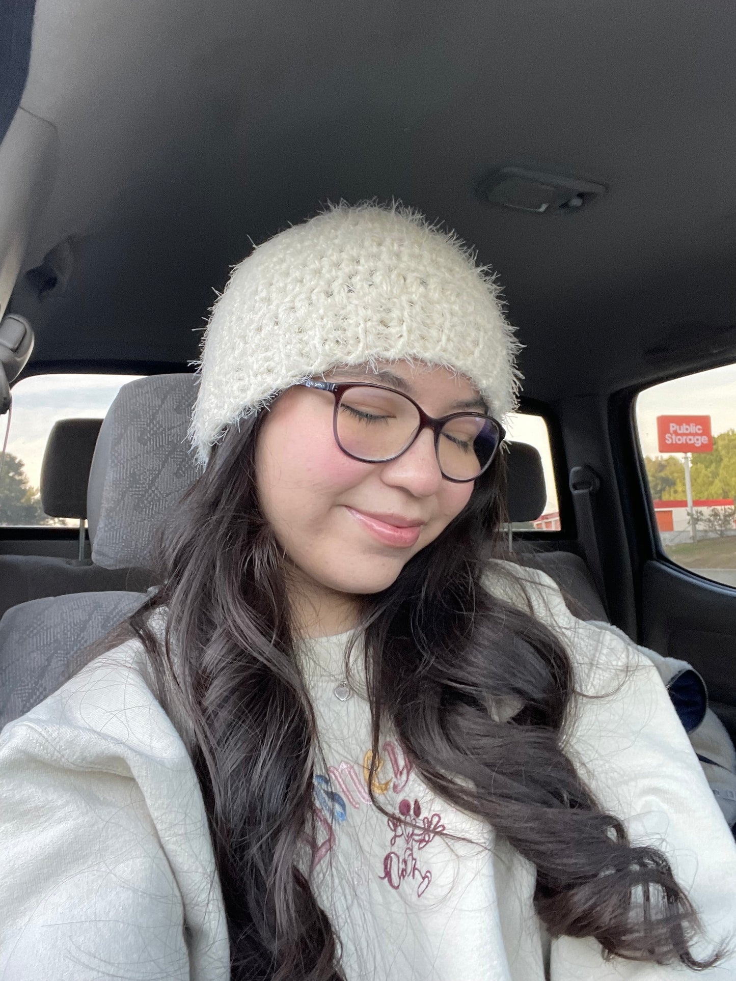 Crochet Fuzzy Beanie