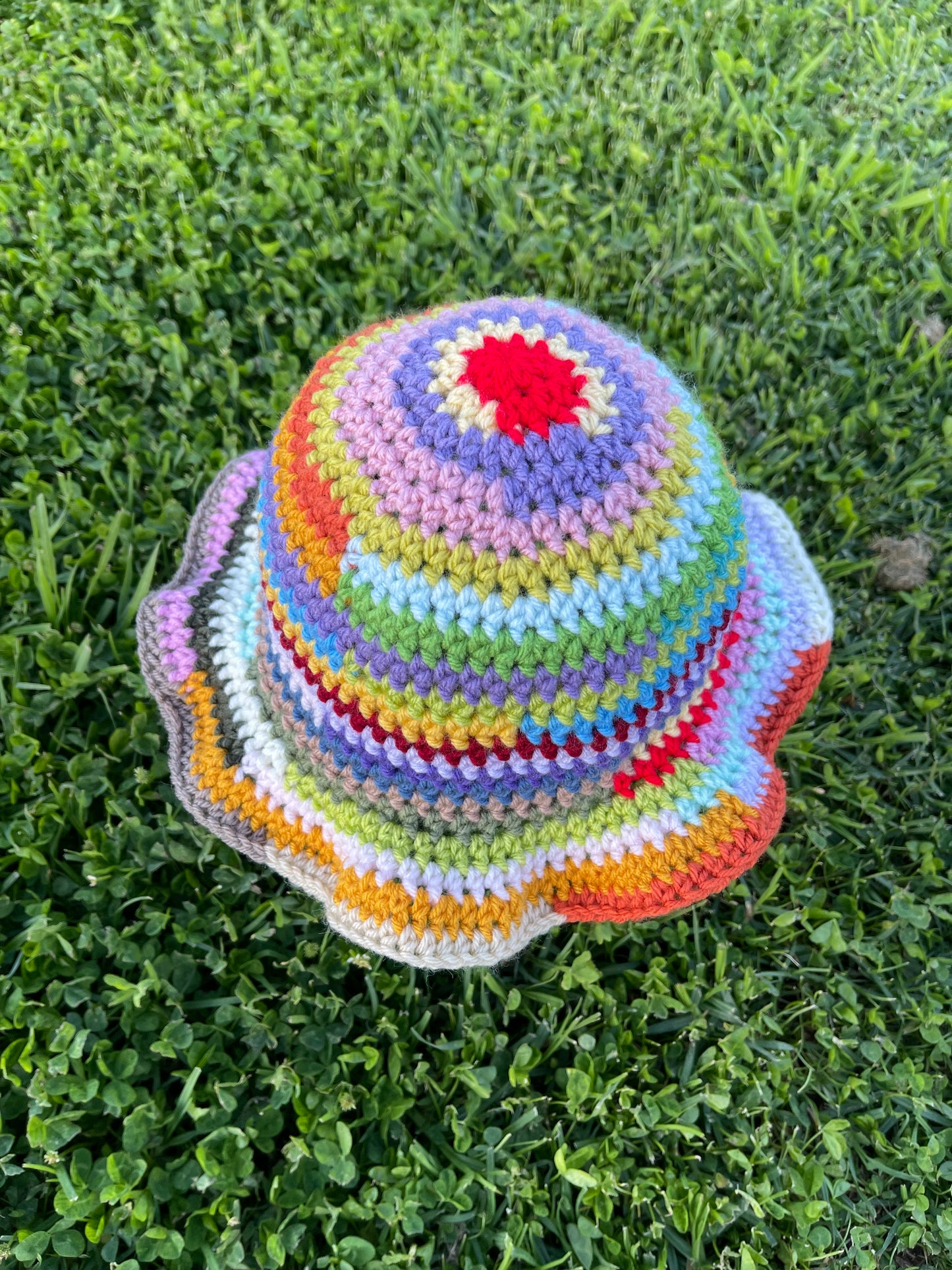 Crochet Multicolor Bucket Hat