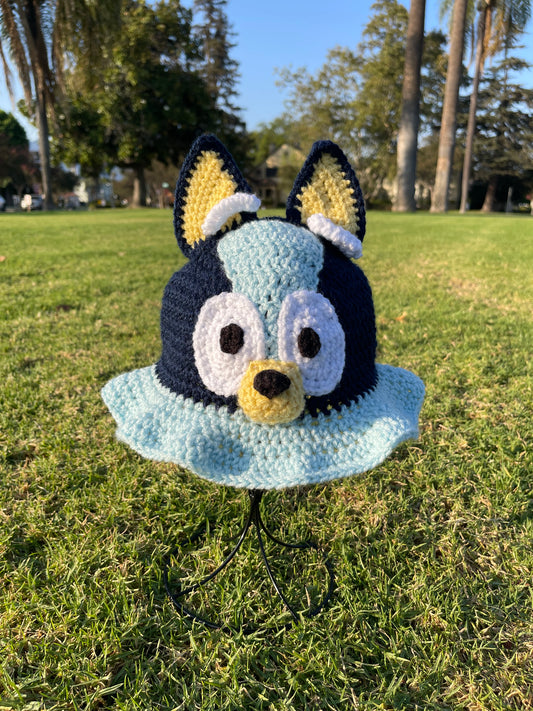 Crochet Bluey Bucket Hat