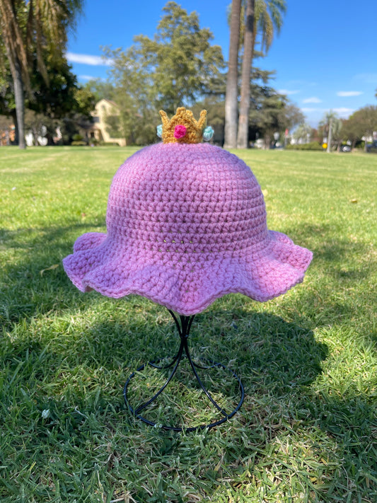 Crochet Princess Peach Bucket Hat