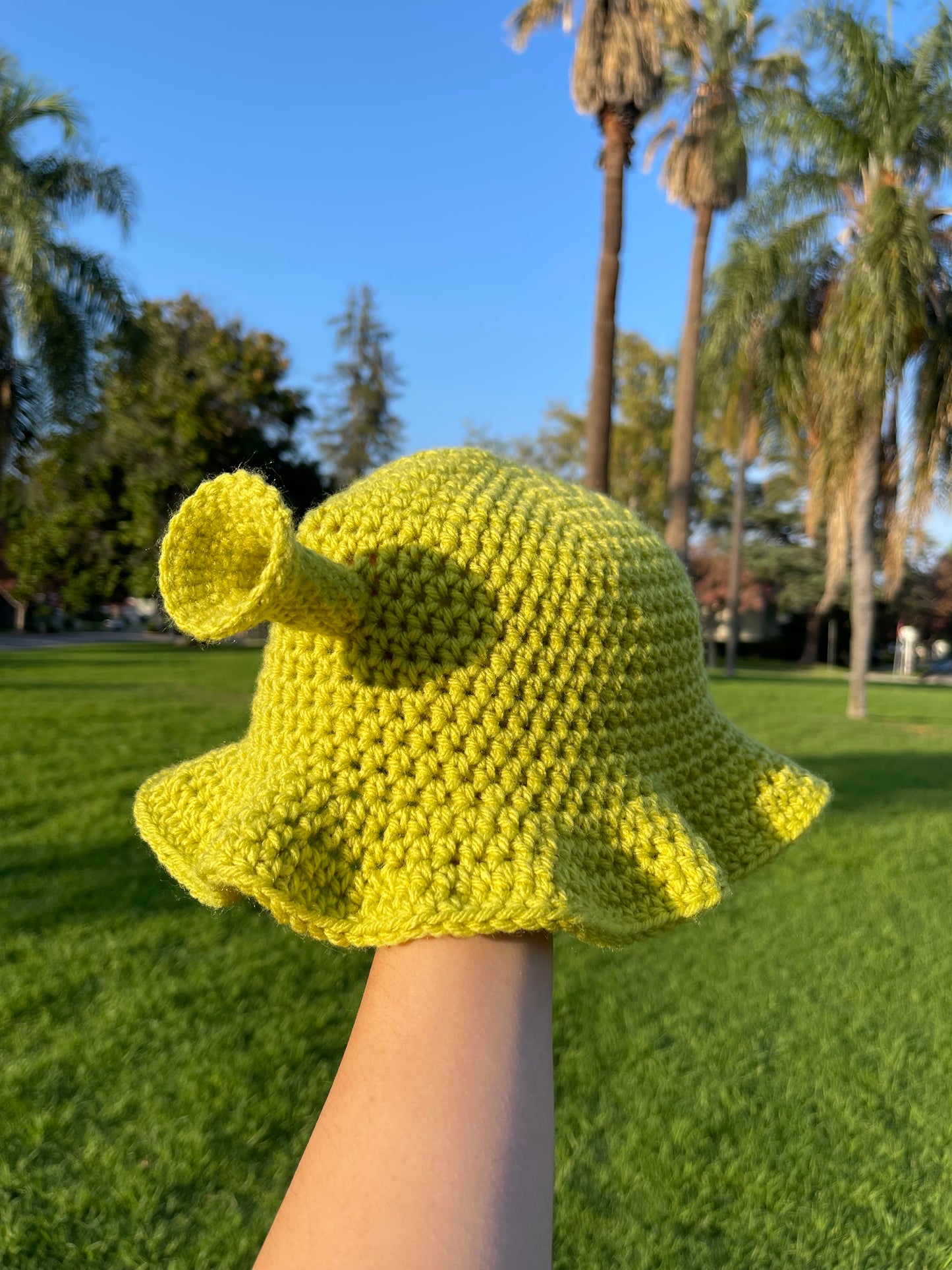 Crochet Shrek Bucket Hat