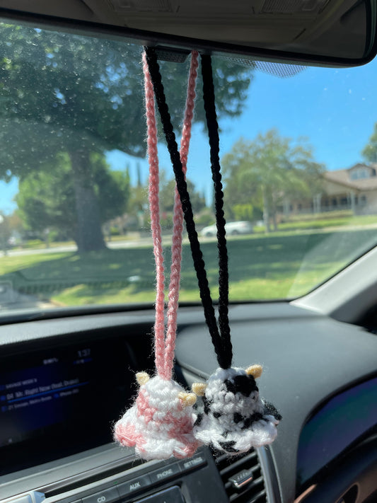 Crochet Cow Charm