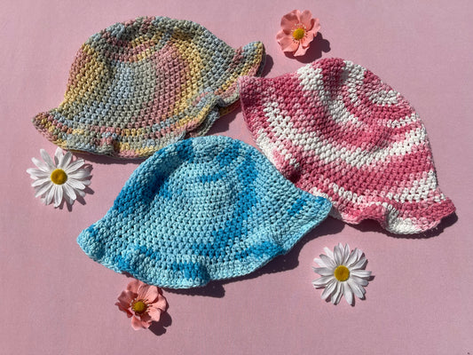 Crochet Cotton Bucket Hat