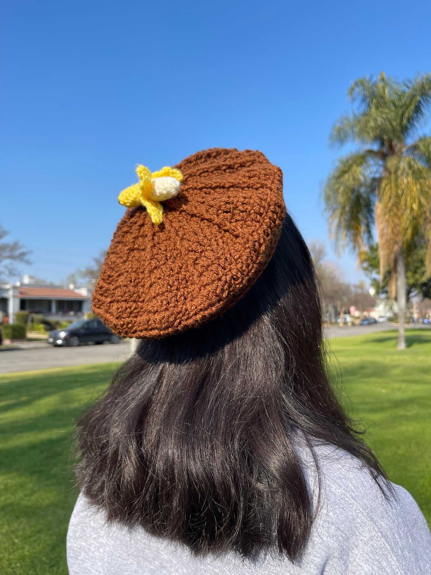 Crochet Banana Bread Beret