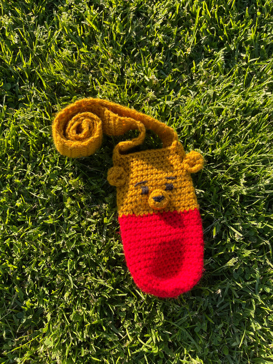 Crochet Winnie the Pooh Bottle Holder