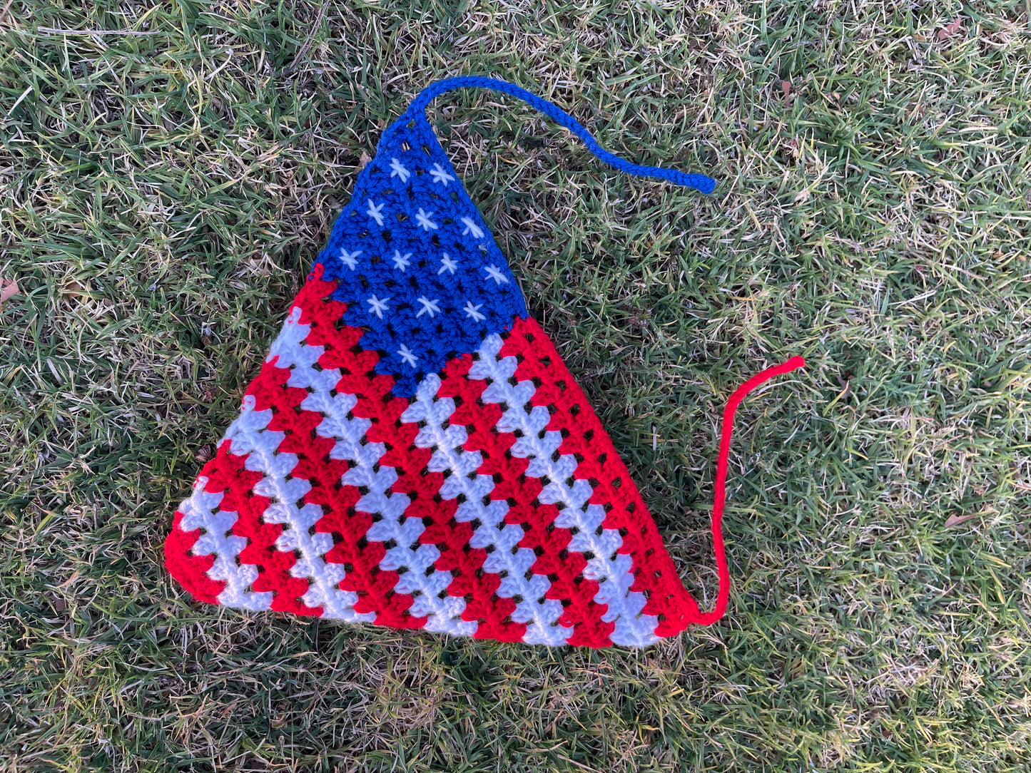 Crochet U.S.A. Flag Bandana