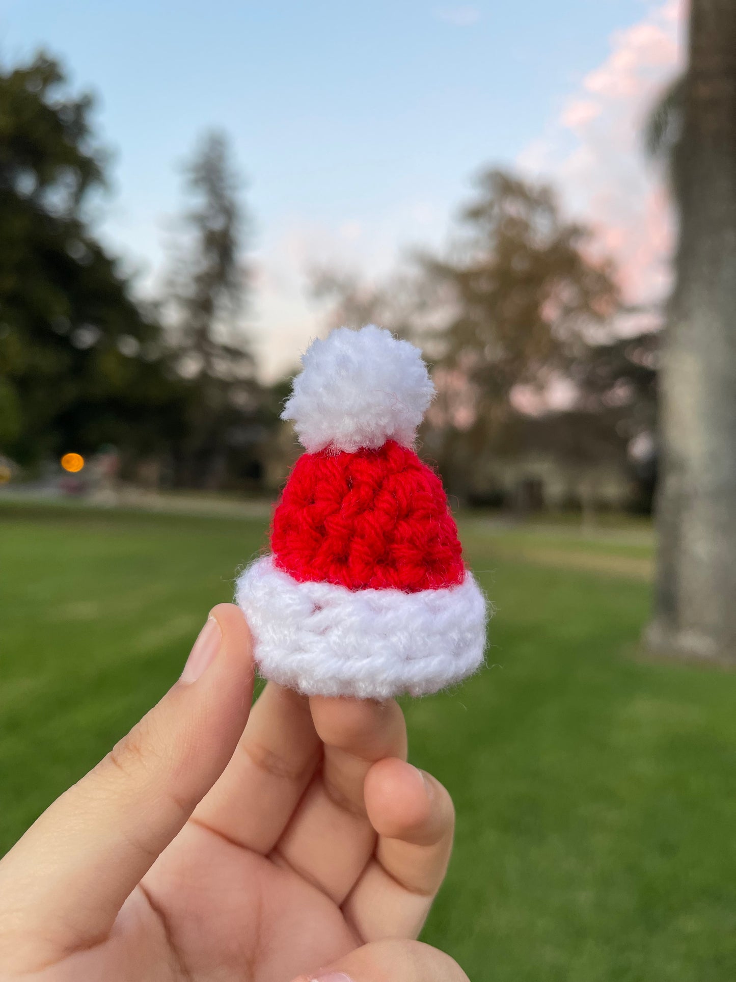 Crochet Mini Santa Hat