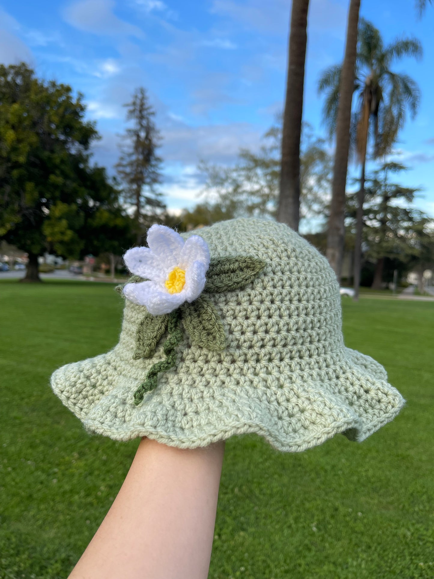 Crochet Princess Tiana Bucket Hat