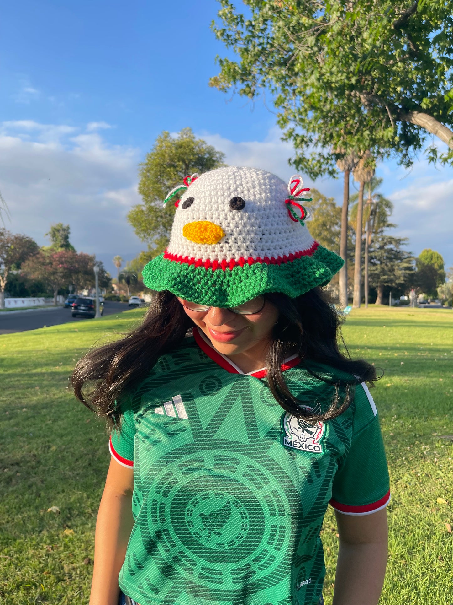 Crochet Mexican Patito Bucket Hat
