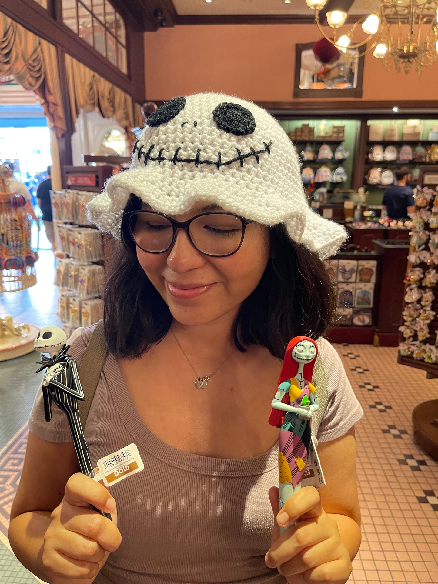 Crochet Jack Skellington Bucket Hat