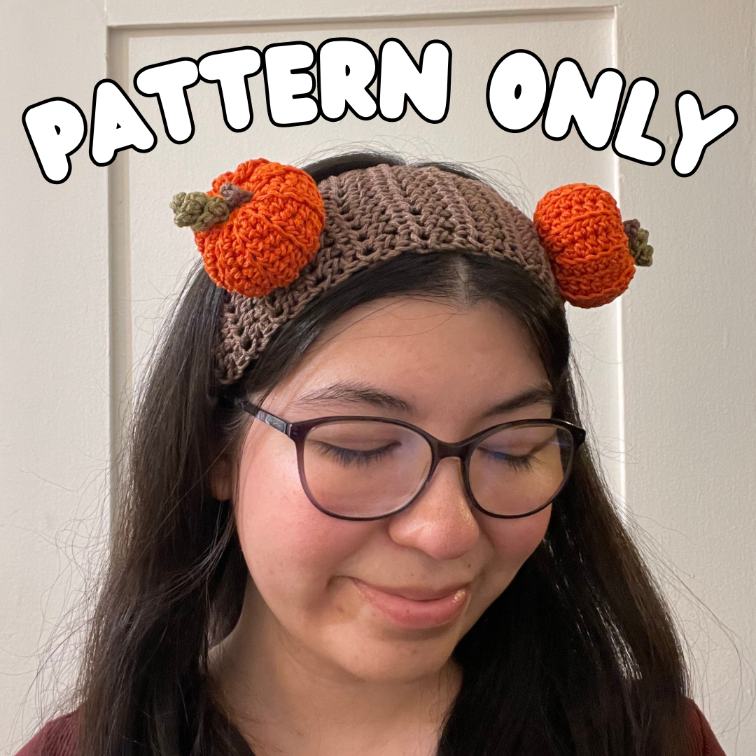 Crochet Mini Pumpkin Headband Pattern