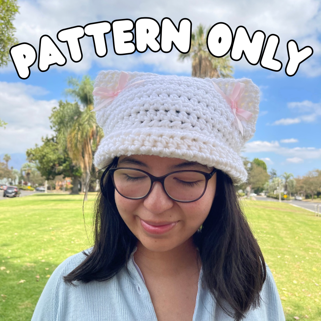 Crochet Cat Beanie PATTERN