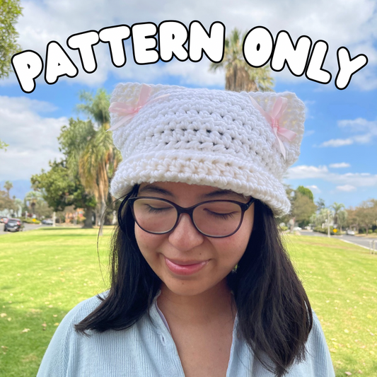 Crochet Cat Beanie PATTERN