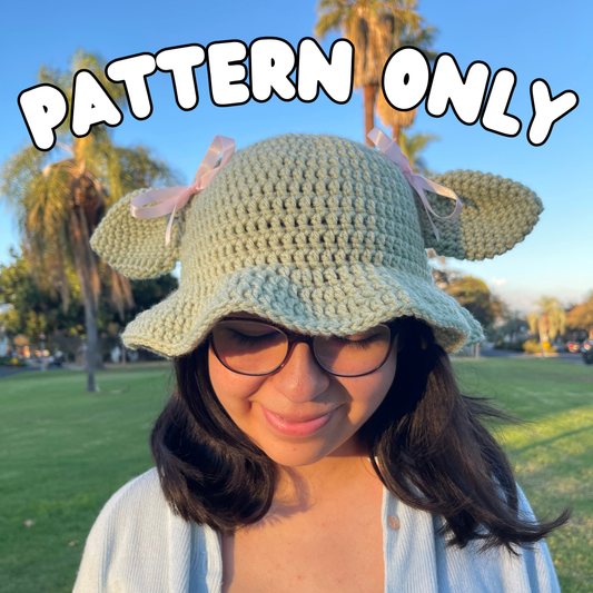 Crochet Yoda Bucket Hat PATTERN