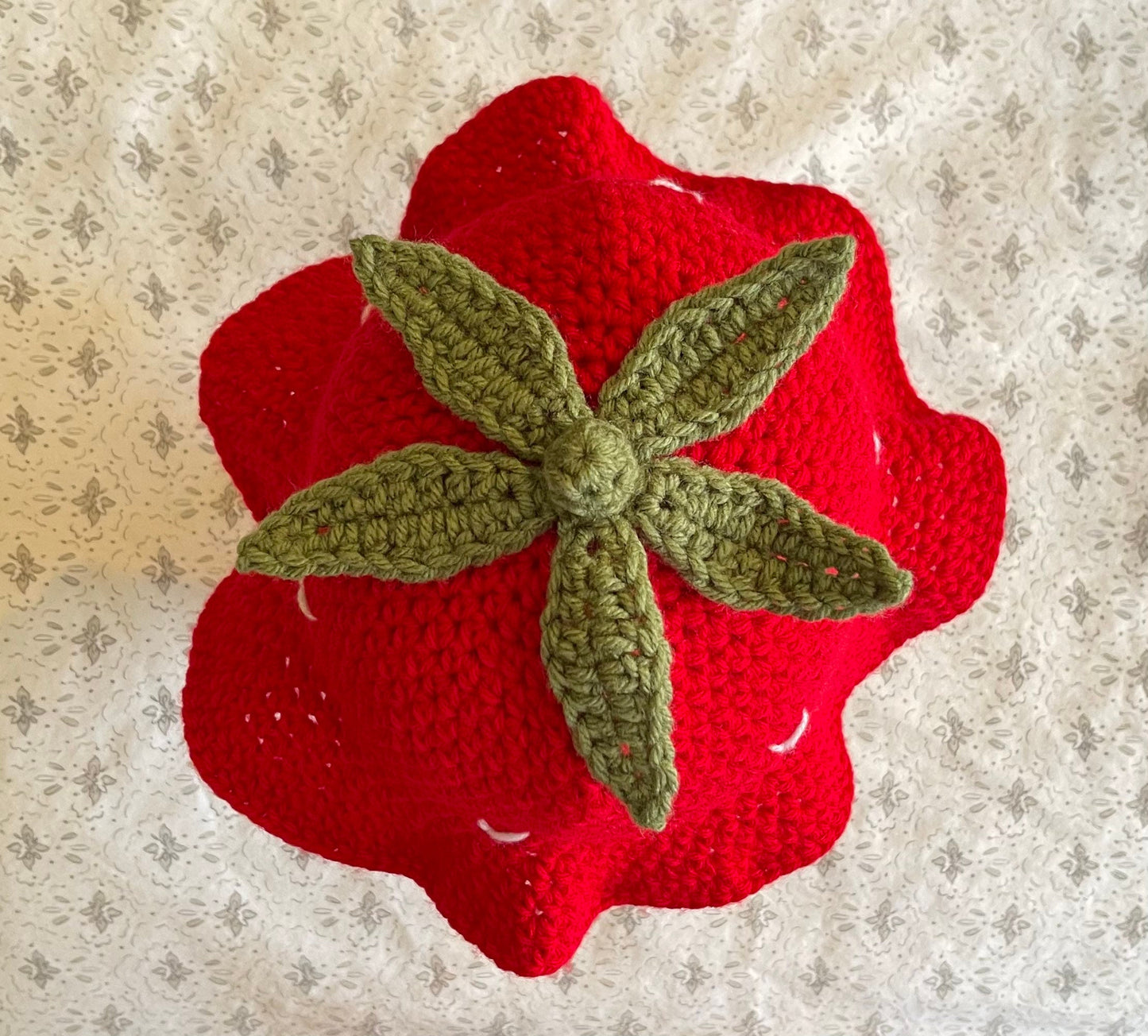 Crochet Strawberry Bucket Hat